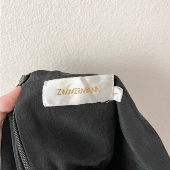 Zimmermann Draped Silk Strapless Black Dress - Picture 6 of 8